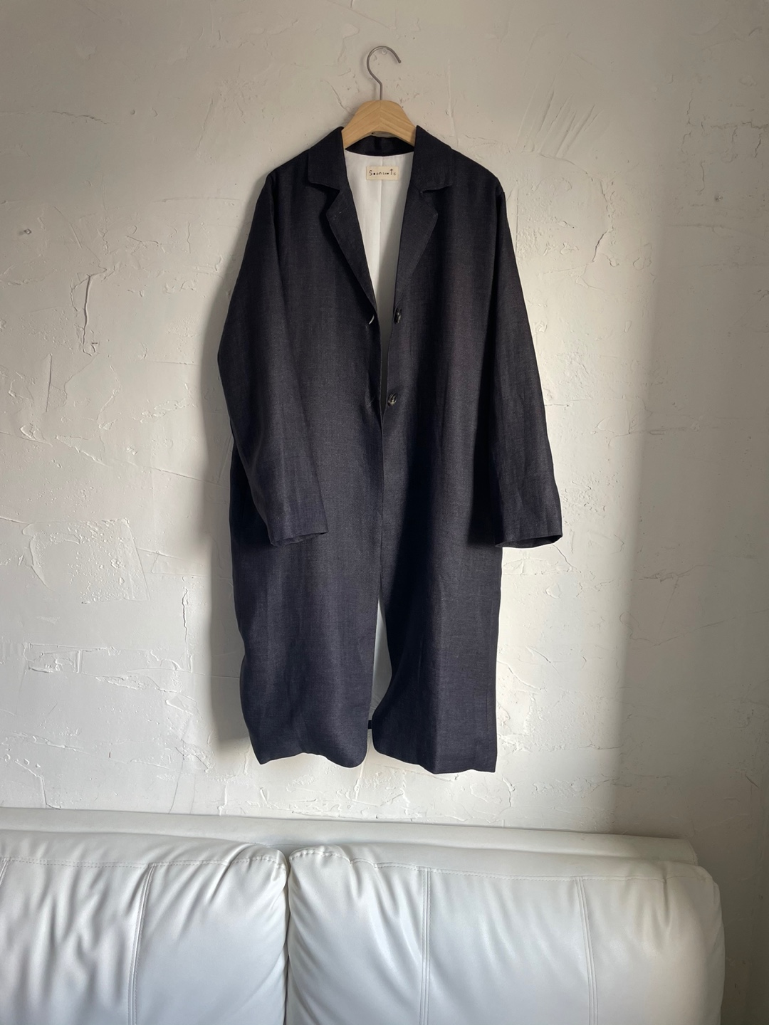 Verse linen coat (navy)
