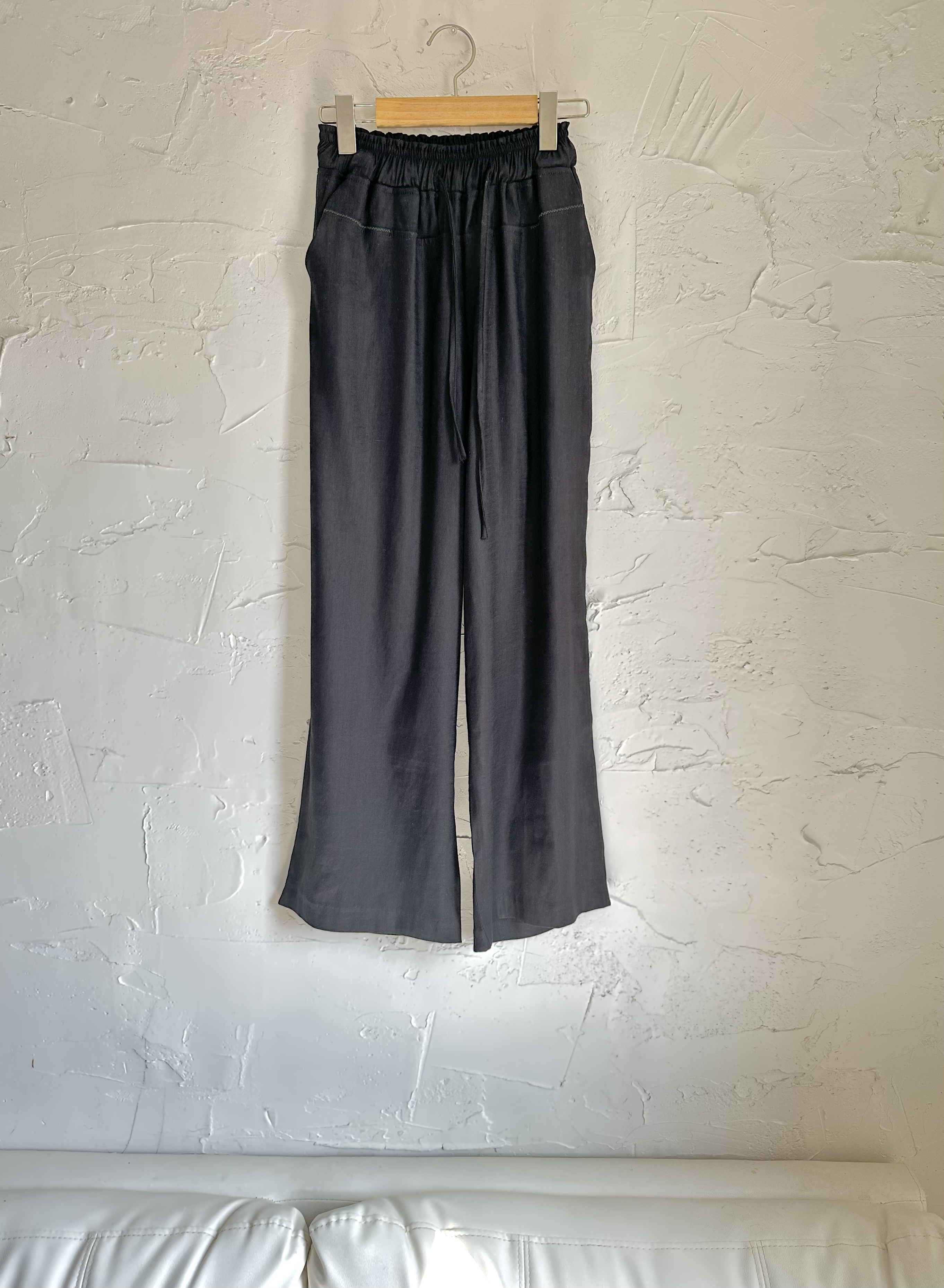 Jazz23 linen pants (black)